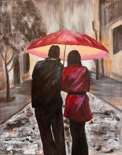 Couple in the Rain